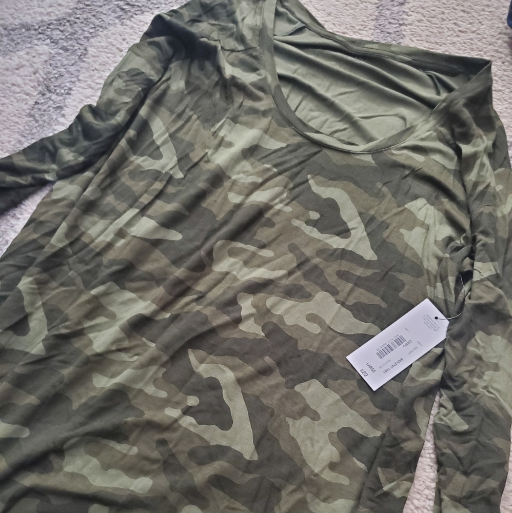 Camo long sleeve shirt